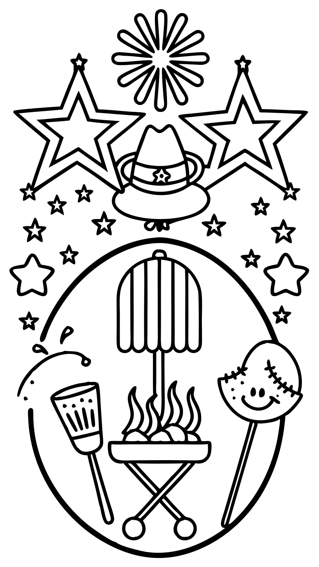 july 4th coloring page